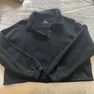 Cropped Aerie polo sweatshirt